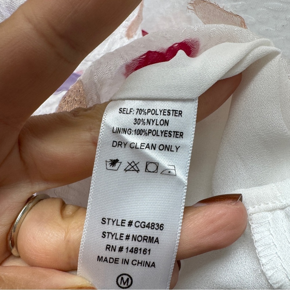 Buddy Love Norma Ruffle Short Dress Kissing Booth Heart Print White Pink - Picture 10 of 15